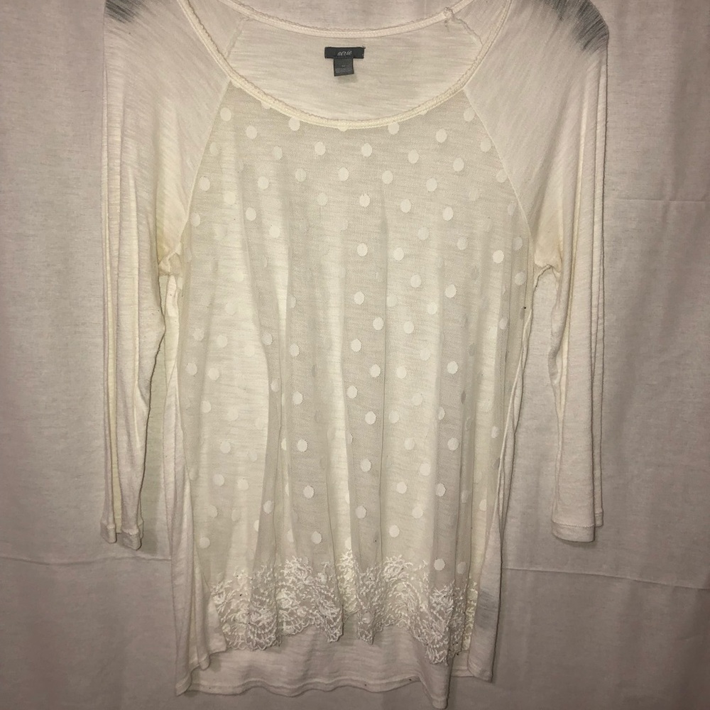Delicate Polka Dot Mesh Lace Top💖